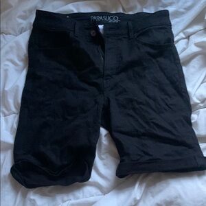 Parasuco Black Denim Shorts